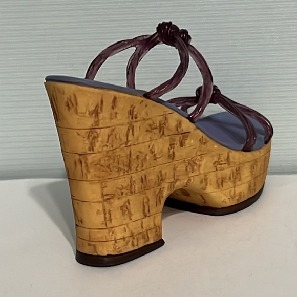Just the Right Shoe "Cork Wedge" #25093 (1999) Miniature Shoe - Picture 8 of 9